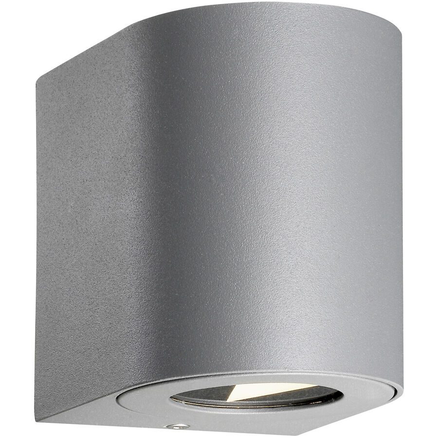 LED-Außenwandleuchte Canto 2, 10 cm, grau
