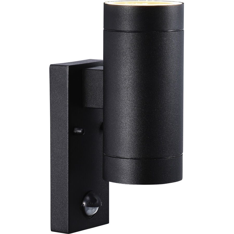 Außenwandlampe Tin Maxi Double Sensor, schwarz