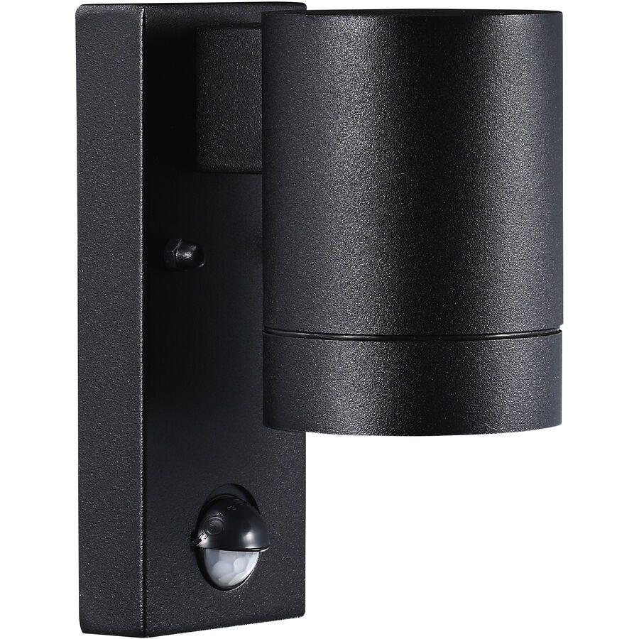 Außenwandleuchte Tin Maxi Sensor, schwarz