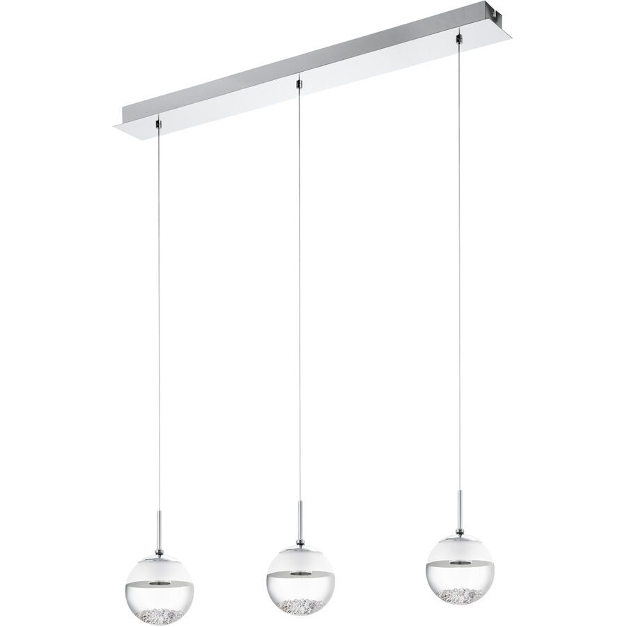 Längliche LED-Hängeleuchte Montefio m. Kristall