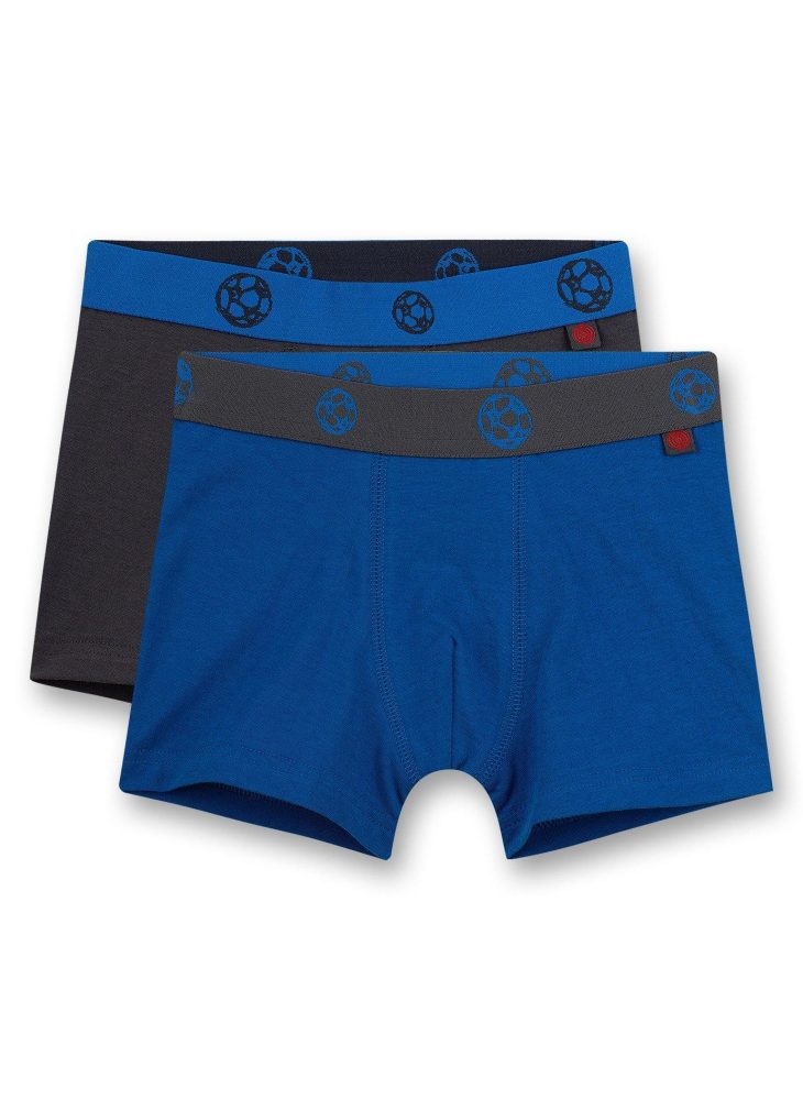 Sanetta, Jungen-hipshorts (doppelpack) Fussball Herren Blau 104
