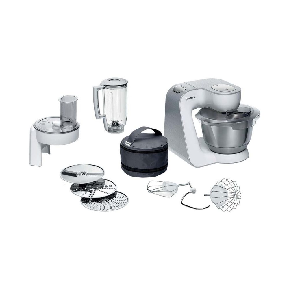 Bosch Haushalt MUM58W20 Küchenmaschine 1000 W Weiß, Silber (matt)