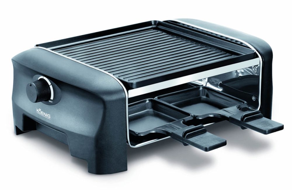 Koenig Gourmet Grill 4 - Raclette (Schwarz)