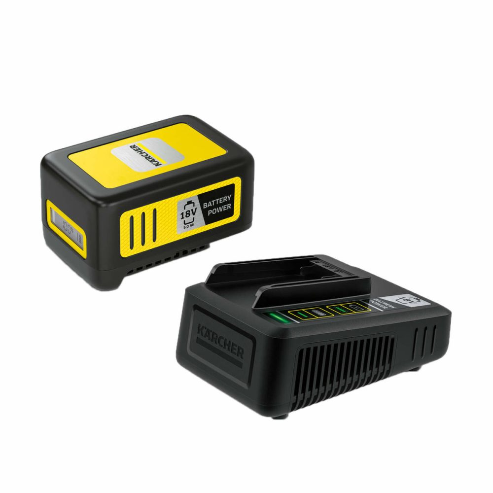 Kärcher Starter Kit Battery Power 18/50 - Akku Battery Power 18/25 mit Schnellladegerät 18 V