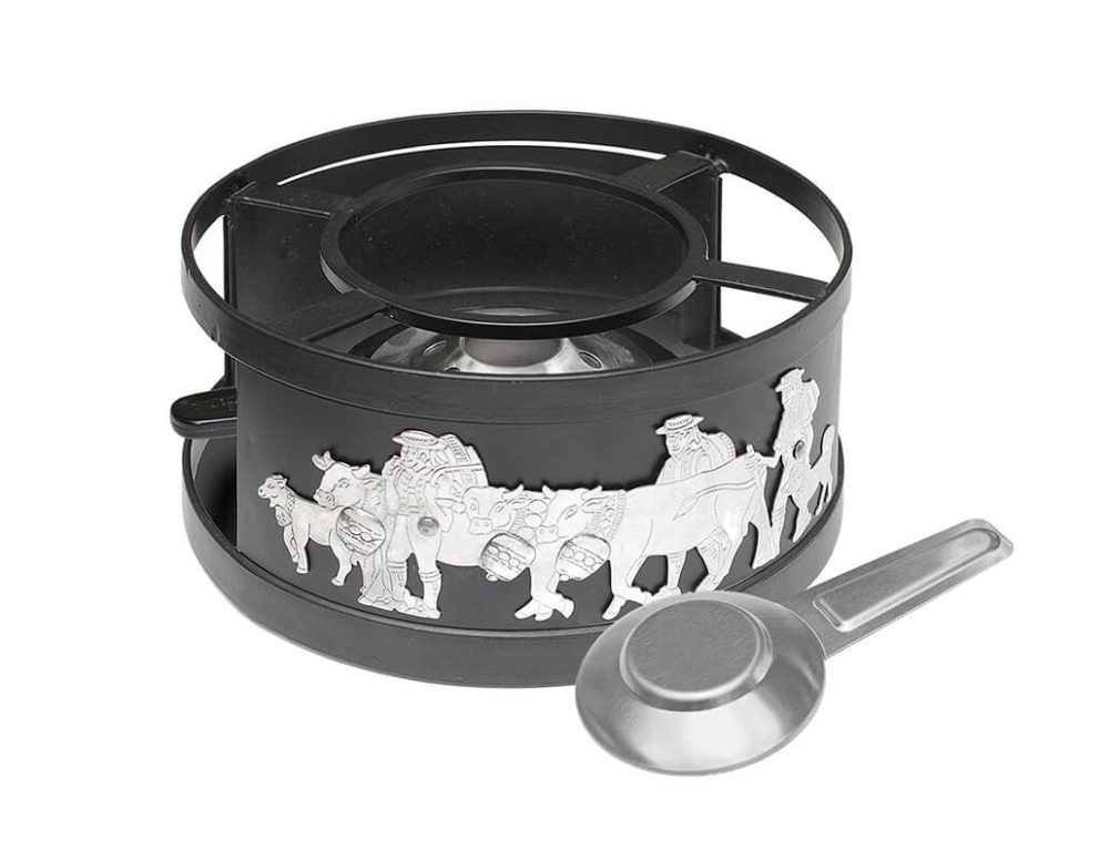 Heidi Cheese Line Appenzell - Fondue-Rechaud (Silber/Schwarz)