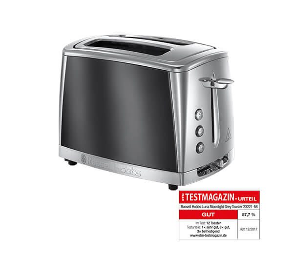 Russell Hobbs Hobbs Luna Moonlight Grey - Toaster (Edelstahl/Grau)