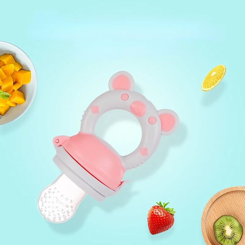 1Pcs Baby Fresh Food Feeder Bottle Trainning Silicone Pacifiers Baby Soother Nipple Silica Gel Feeding Pacifier Case