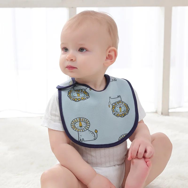 New Baby Bibs Waterproof Saliva Towel Newborn Infant Bib Cute Cartoon Print Babies Burp Cloth 0-3T Baby Accessories