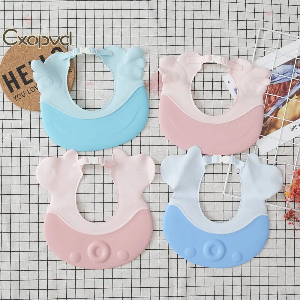 Baby Shower Hat Baby Shampoo Cap for Toddler, Silicone Kids Bathing Hat for Shower, Infants Soft Protection Safety Visor Cap