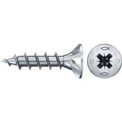 Fischer Power-Fast II 670284 Spanplattenschrauben 4.5 mm 16 mm Kreuzschlitz Pozidriv Stahl galvanisch verzinkt 300 St.
