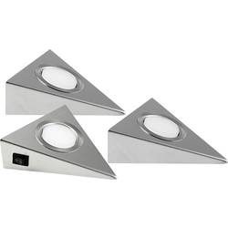 LED-Unterbauleuchte Genua 3er-Set mit Schalter
