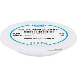 Felder Löttechnik ISO-Core Clear SAC305 Lötzinn Spule Sn96.5Ag3Cu0.5 0.50 mm