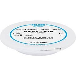 Felder Löttechnik ISO-Core Ultra Clear SAC305 Lötzinn Spule Sn96.5Ag3Cu0.5 1 mm