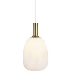 Hängeleuchte Alton mit Glasschirm weiß Ø 23cm