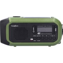 Notfallradio | Tragbares Design | Dab+ Fm | Batteriebetriebener Handel Solar Angetrieben Usb -strom | Wecker | Grün Schwarz Unisex