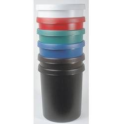 helit Kunststoff-Papierkorb Volumen 45 l, HxØ 480 x 390 mm schwarz, VE 2 Stk