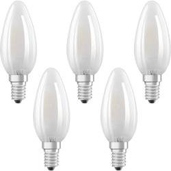 OSRAM LED EEK A++ (A++ - E) E14 Kerzenform 4 W = 40 W Warmweiß (Ø x L) 35 mm x 100 mm Filament 5 St.