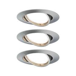 Paulmann 93420 Base Einbauleuchte 3er Set EEK: A+ (A++ - E) LED GU10 15 W Edelstahl (gebürstet)