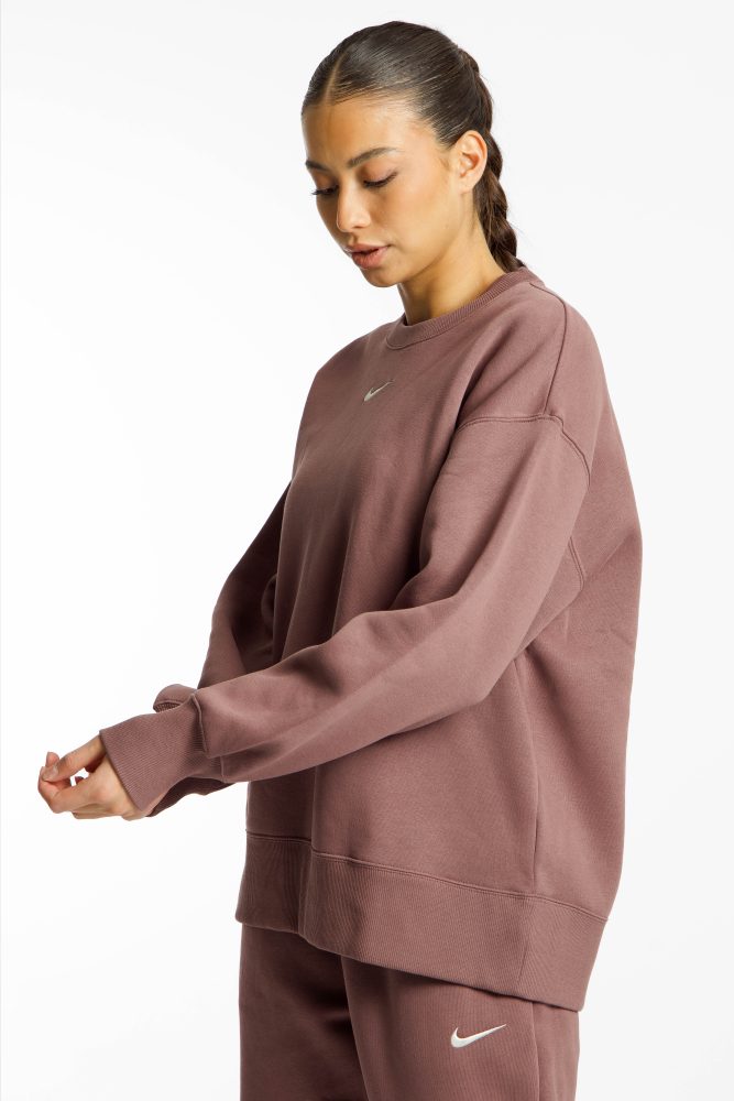 Nike Phoenix Fleece Damen Pullover Braun, Damen, Größe: L