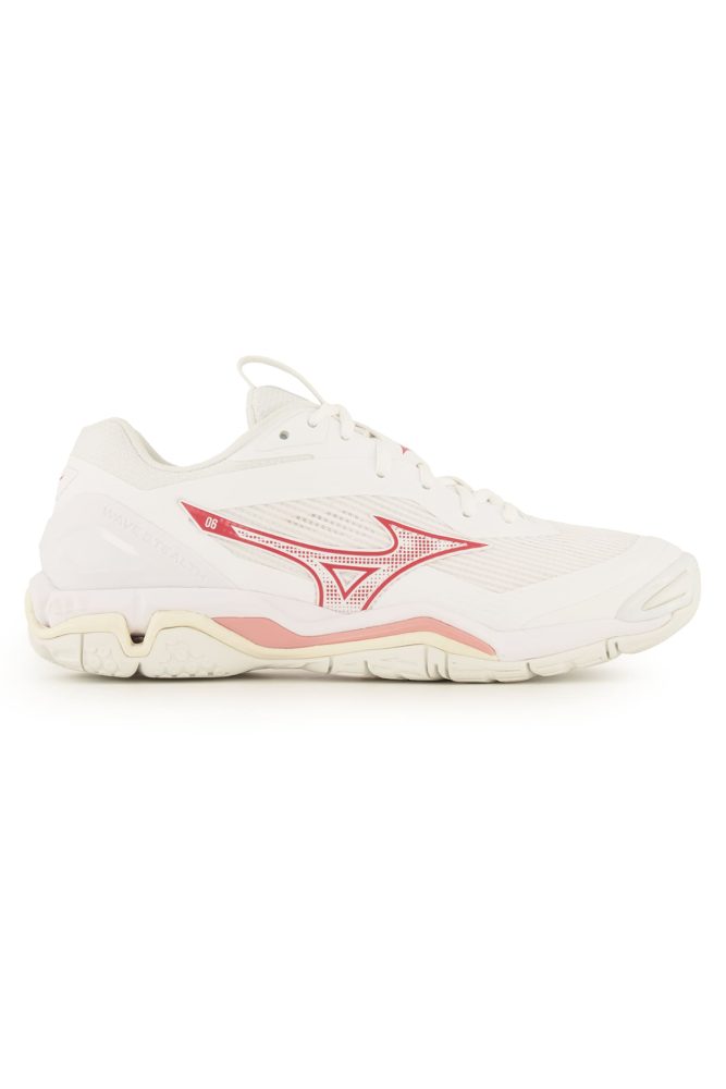 Mizuno Wave Mirage 5 Damen Hallenschuh Weiss, Damen, Größe: 4