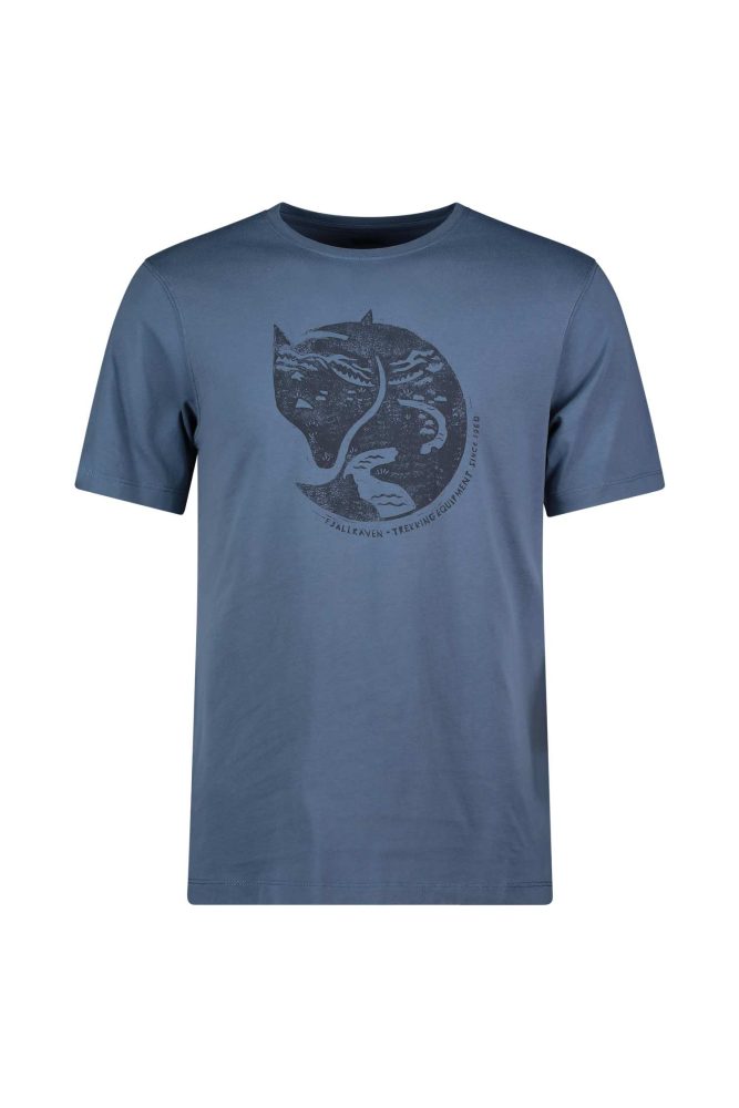 Fjällräven Herren Arctic Fox T-Shirt (Größe XL, Blau)