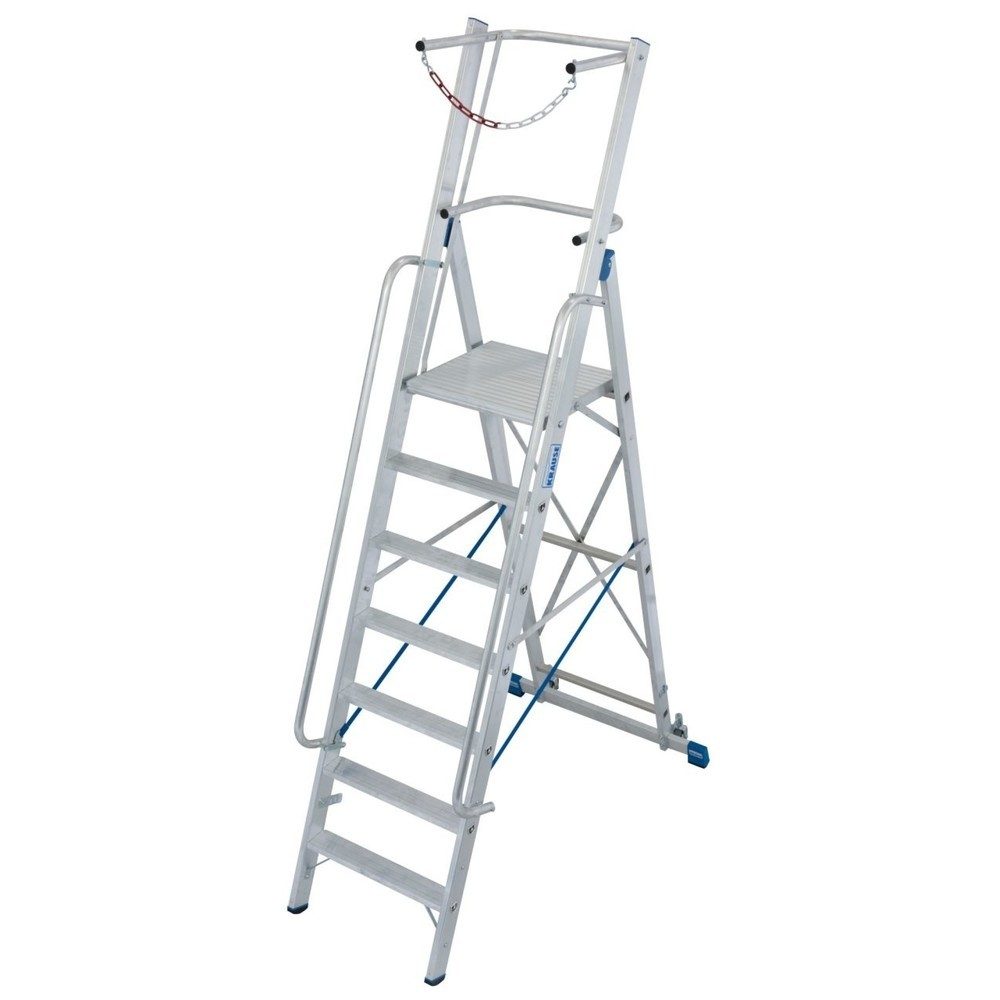 Krause Stabilo® Professional 127518 Aluminium Stufen-Stehleiter Arbeitshöhe (max.): 3.65 m Silber 21.5 kg