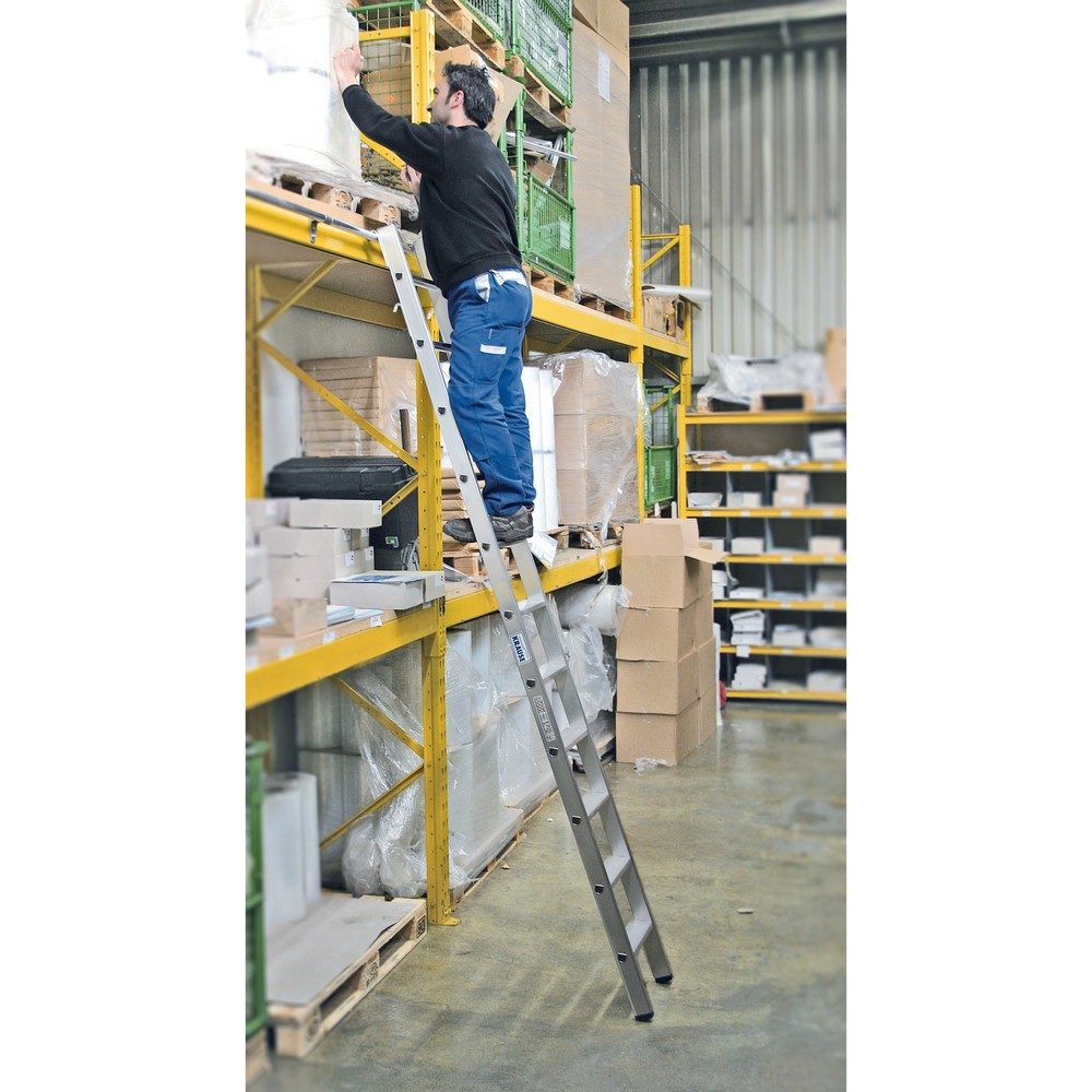 Krause 125187 Aluminium Regalleiter Arbeitshöhe (max.): 3.15 m Silber 4.8 kg
