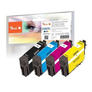 Peach Spar Pack Tintenpatronen kompatibel zu Epson T02W6