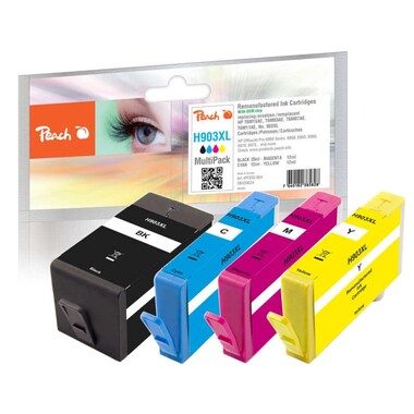 Peach Spar Pack Tintenpatronen kompatibel zu HP No. 903XL, T6M15AE, T6M03AE, T6M07AE, T6M11AE