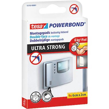 tesa 55790-01 55790-01 Doppelseitige Klebepads tesa® POWERBOND (L x B) 60 mm x 20 mm 1 Pckg.