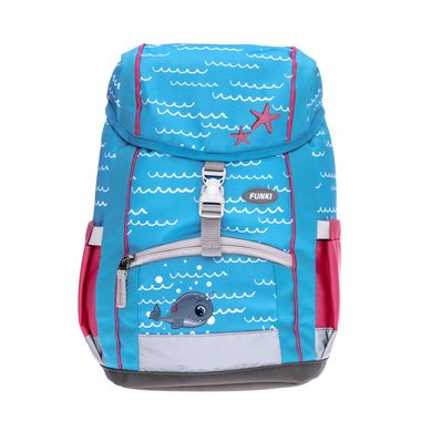 Funki Kinder-Rucksack, türkis, Funny Whale, A4 PLUS, 6025.002