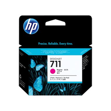 HP 711 Cz135A 3er-Pack magenta Tintenpatrone