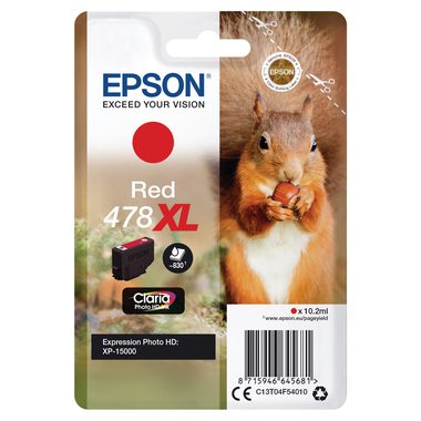 Original Tintenpatrone rot Epson No. 478XL, T378140