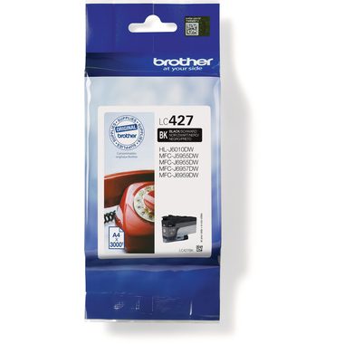 Brother Tintenpatrone, schwarz, LC-427BK, (3'000 Seiten)
