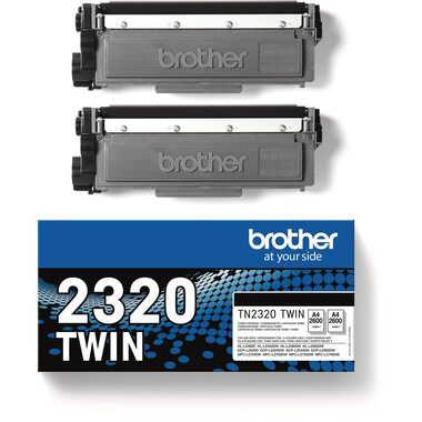 Brother Toner, schwarz, TN-2320TWIN, (2 x 2'600 Seiten)