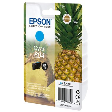 Epson Tintenpatrone, blau, 604, T10G24010, (130 Seiten)