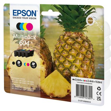 Epson 604 Multipack - 4er-Pack - XL - Schwarz, Gelb, Cyan, Magenta - original - Blisterverpackung