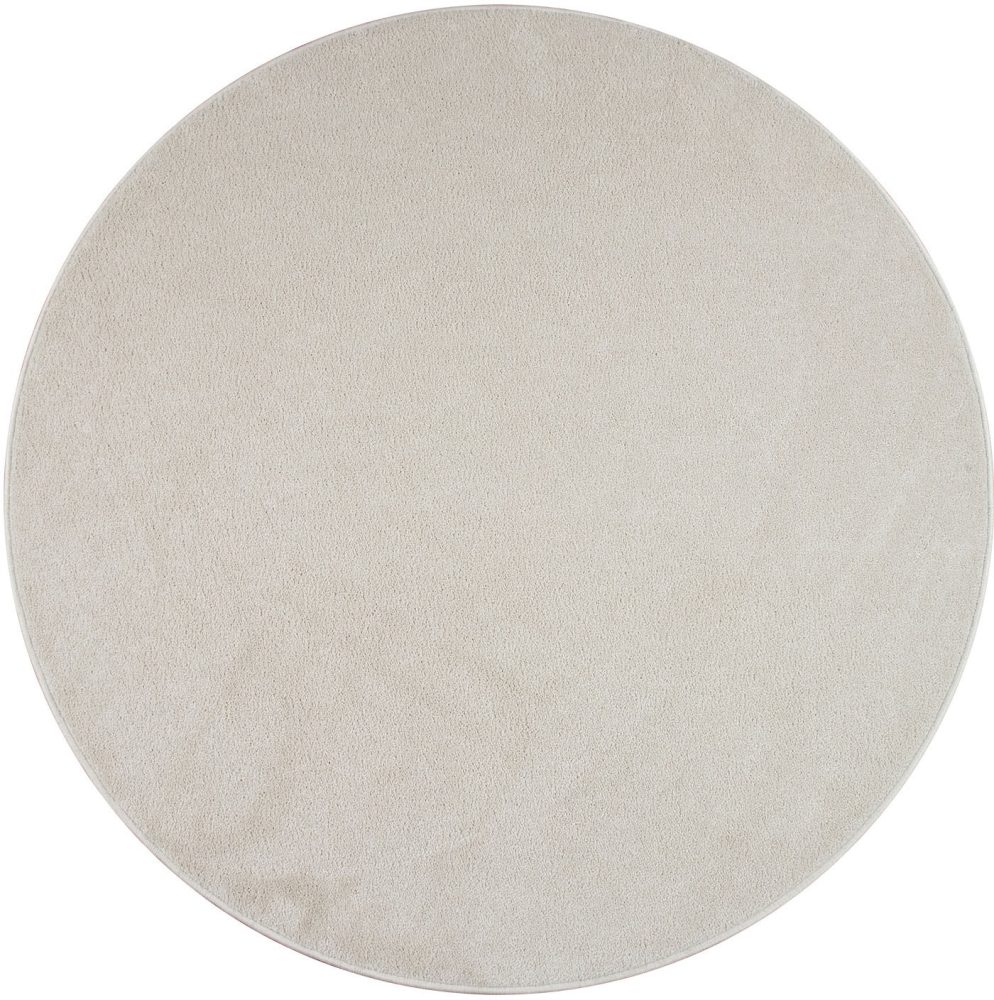 Paco Home Teppich »Porto 890«, rund, 9 mm Höhe, Kurzflor, Uni-Farben, ideal im Wohnzimmer & Schlafzimmer
