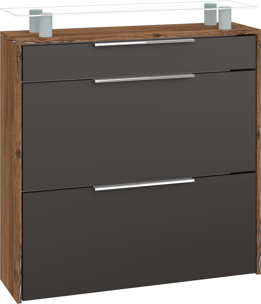 borchardt Möbel Schuhschrank »Oliva«, Breite 89 cm, hängend, mit 2 Doppeltrommel und 1 Schubkasten