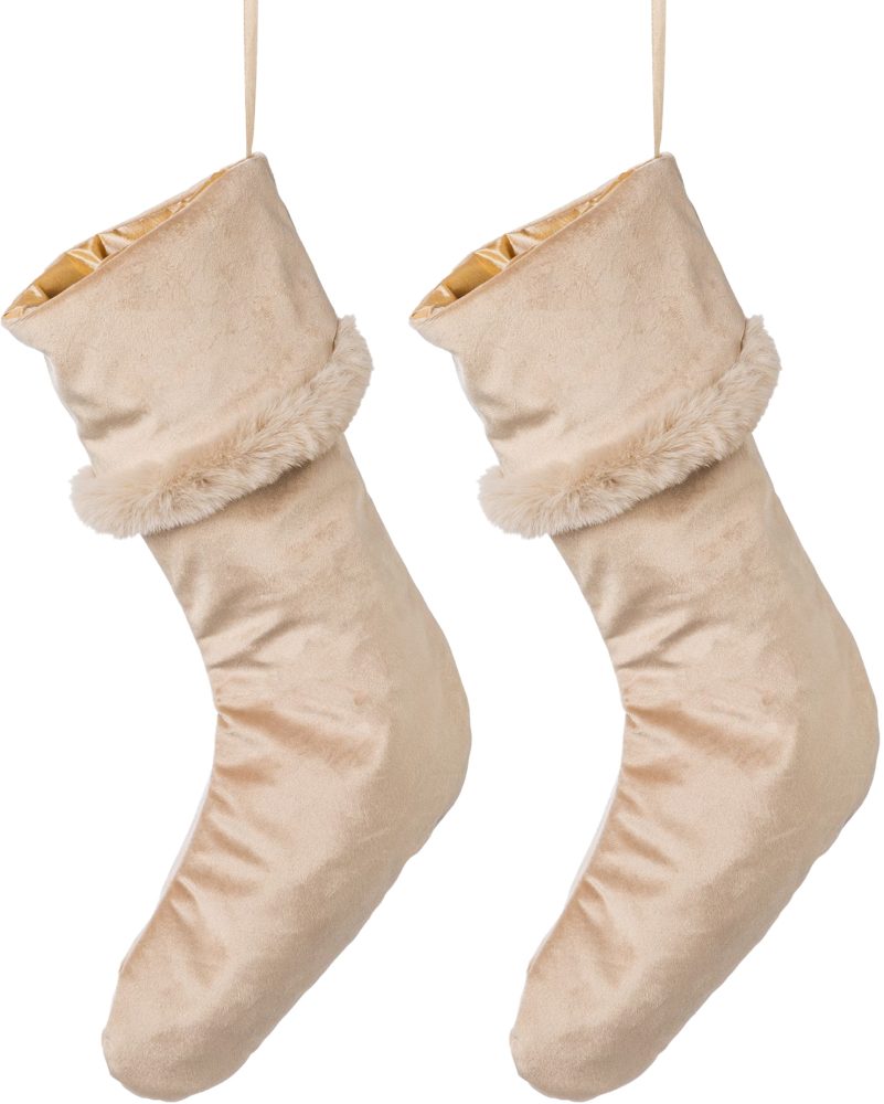 Creativ home Dekohänger, Stiefel aus Samtstoff, Höhe ca. 45 cm