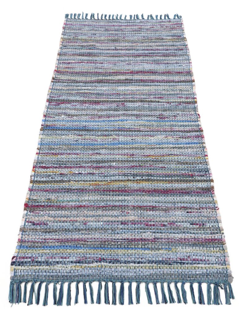 carpetfine Läufer »Kelim Chindi«, rechteckig, 6 mm Höhe, Flachgewebe Wendeteppich mit Fransen, Wohnzimmer