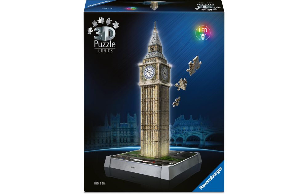 Ravensburger 3D-Puzzle »Iconics Big Ben with Light« 3D-Effekt