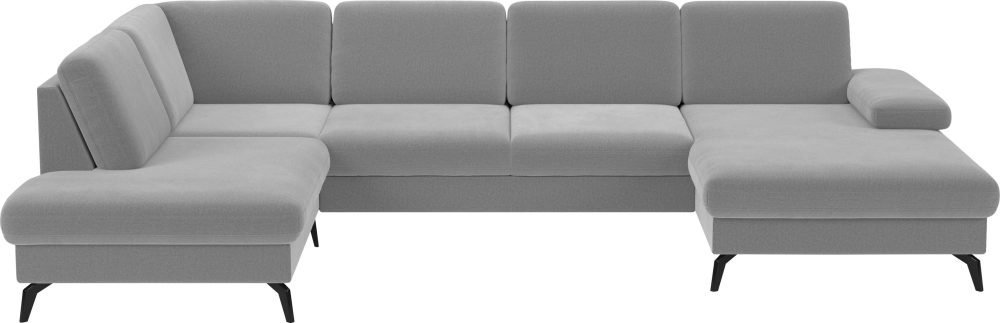 sit&more Wohnlandschaft »Morris U-Form inkl. Sitztiefenverstellung«, wahlweise mit Bettfunktion, Bettkasten und Armteilverstellung