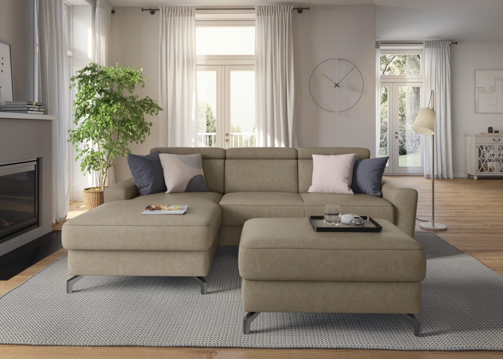 sit&more Ecksofa, inklusive Kopfteilverstellung, wahlweise mit Bettfunktion und Bettkasten