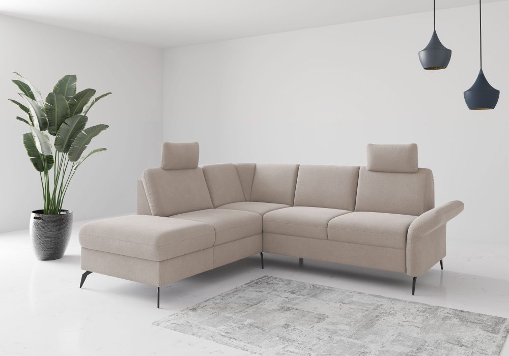 Home affaire Ecksofa »Rochelle«, wahlweise mit Bettfunktion, Bettkasten und Armteilverstellung