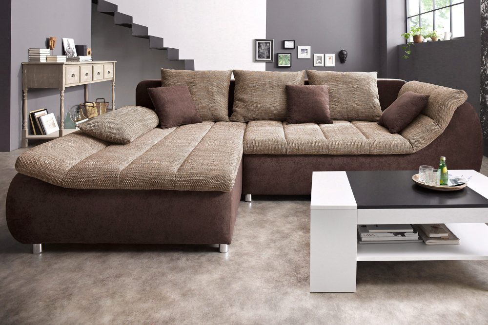my home Ecksofa »Liliana«, wahlweise mit Bettfunktion