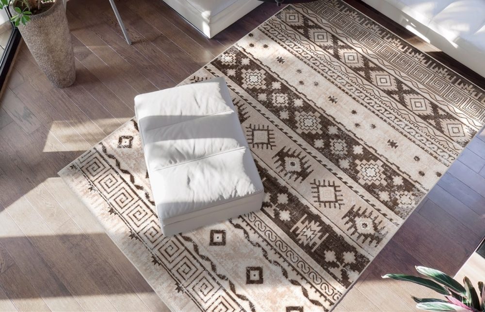 calo-deluxe Teppich »Ruzica-303«, rechteckig, 6 mm Höhe, Flachgewebe, Vintage Design, Wohnzimmer