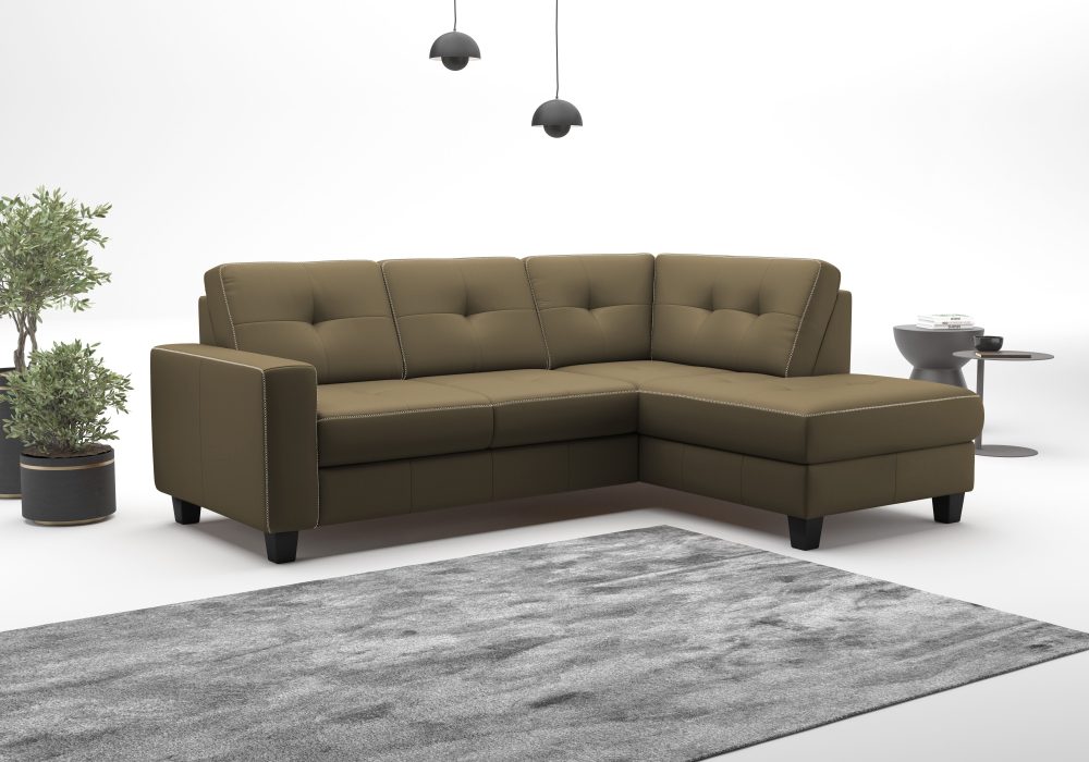 PLACES OF STYLE Ecksofa »Varese« wahlweise mit Bettfunktion und Bettkasten