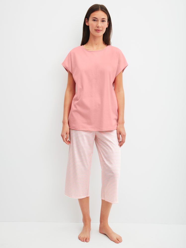 Calida - Pyjama-Set 3/4, langarm, für Damen, Rosa Größe L