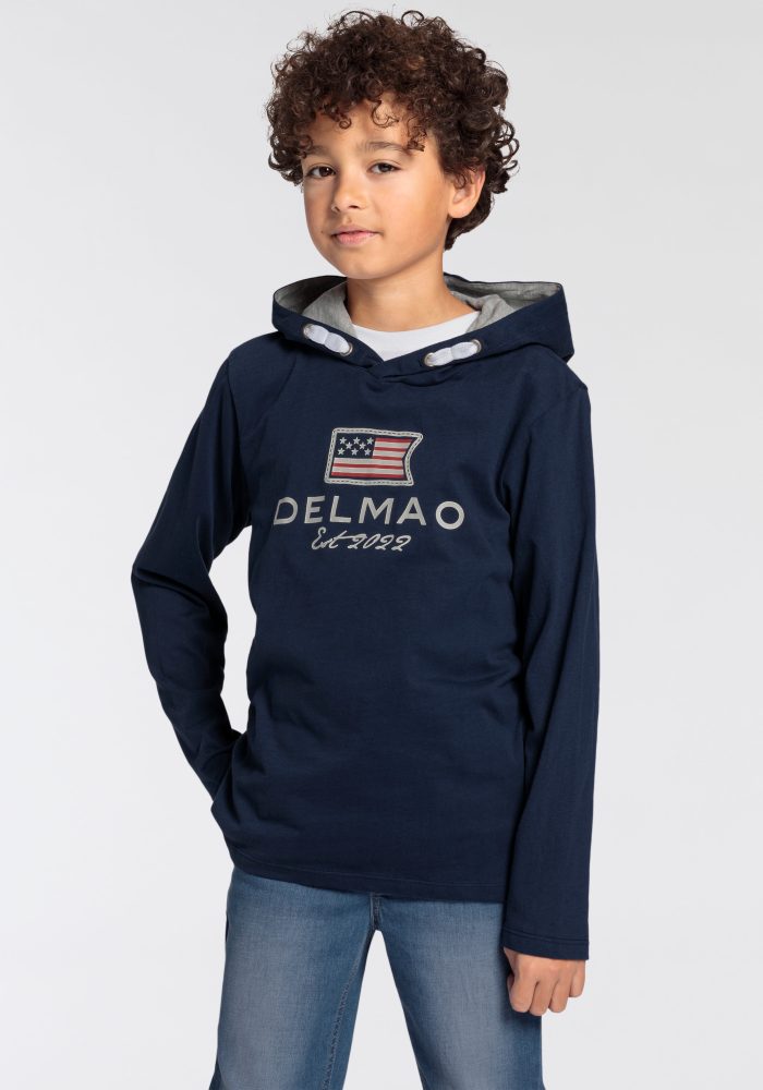 DELMAO Kapuzenshirt »für Jungen«, mit gefütterter Kapuze